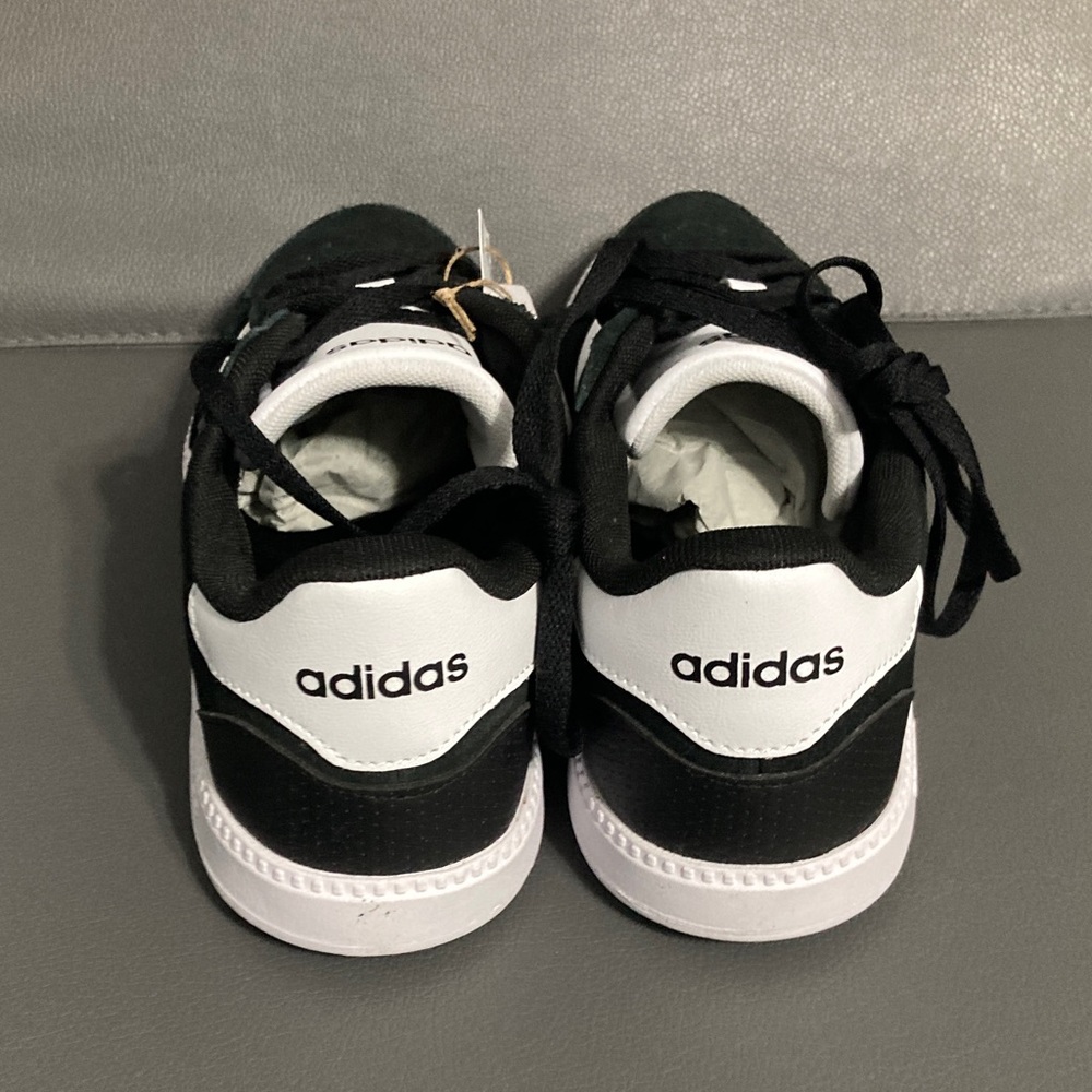 Adidas Black and White Suede Sneakers - Picture 4 of 7